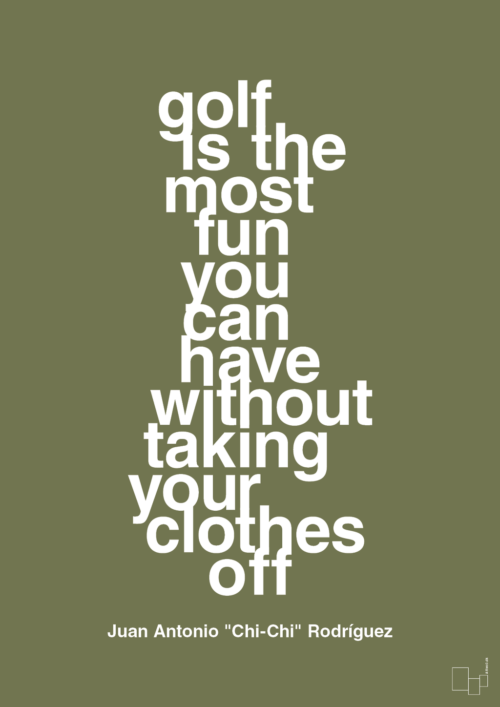 plakat: golf is the most fun you can have without taking your clothes off - secret meadow-Golf-A1two3