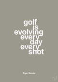 plakat: golf is evolving every day every shot - battleship gray-Golf-A1two3