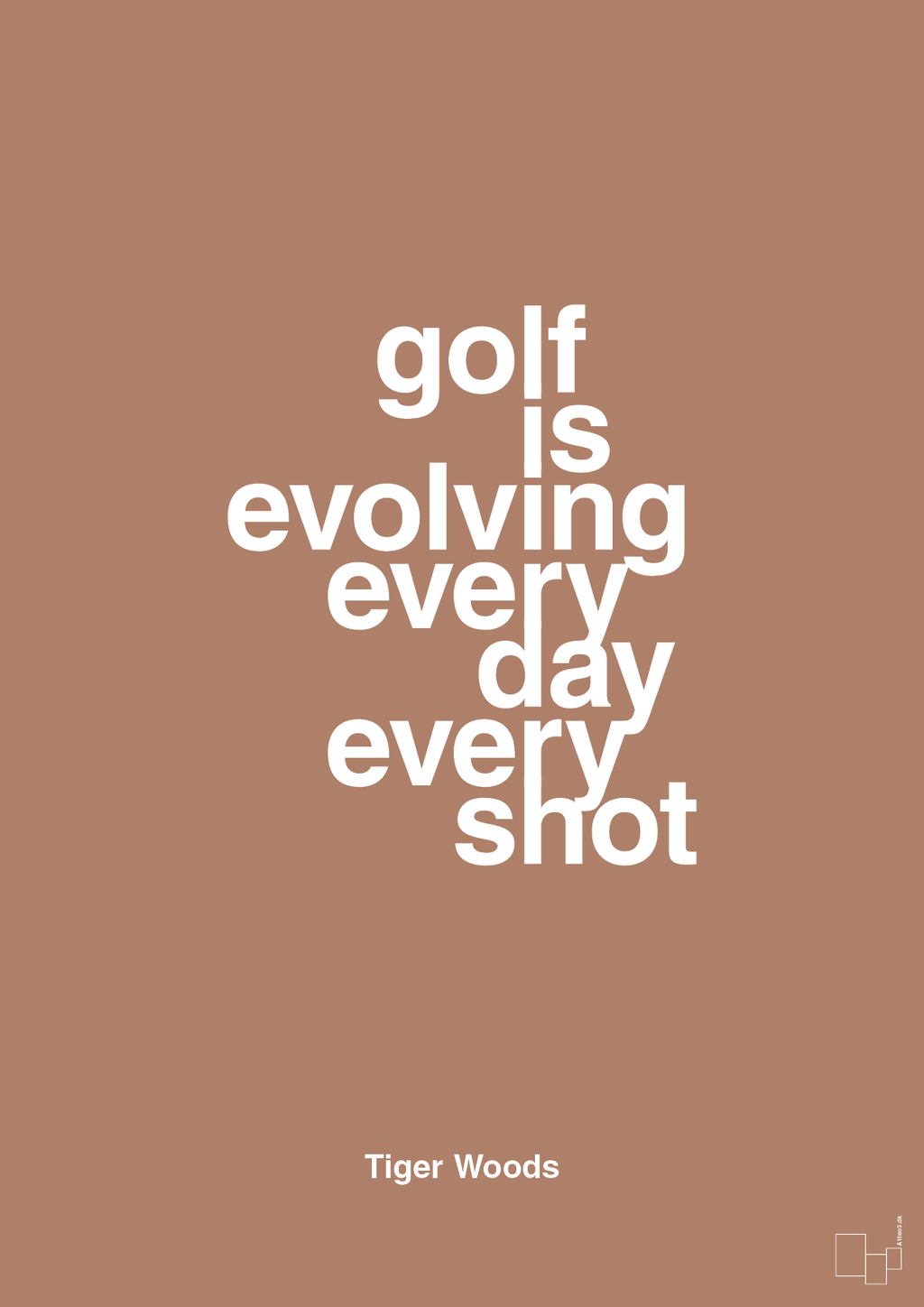 plakat: golf is evolving every day every shot - cider spice-Golf-A1two3