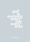 plakat: golf is evolving every day every shot - light drizzle-Golf-A1two3