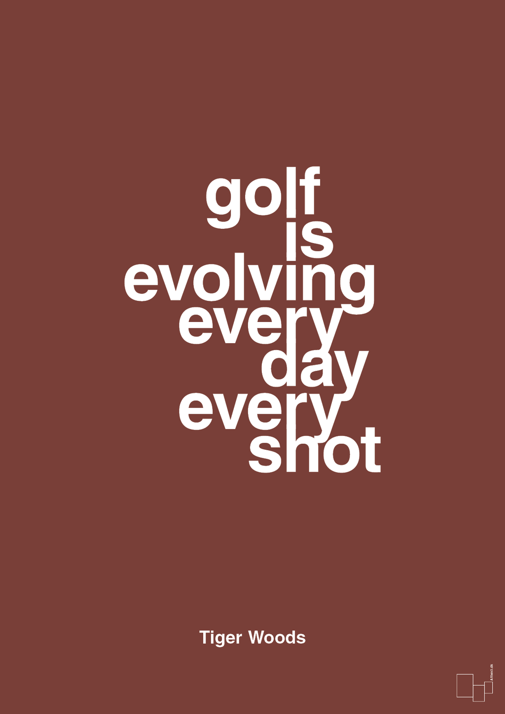 plakat: golf is evolving every day every shot - red pepper-Golf-A1two3