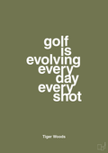 plakat: golf is evolving every day every shot - secret meadow-Golf-A1two3