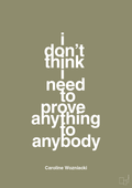 plakat: i don’t think i need to prove anything to anybody - misty forrest-Tennis-A1two3