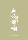 plakat: i do my best and that's all i can do - back to nature-Tennis-A1two3