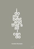 plakat: i do my best and that's all i can do - battleship gray-Tennis-A1two3