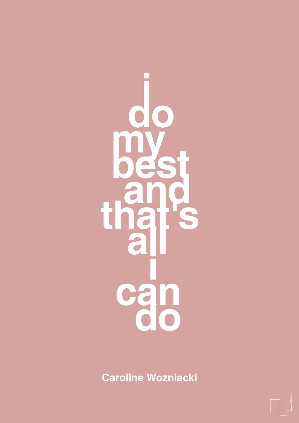 plakat: i do my best and that's all i can do - bubble shell-Tennis-A1two3
