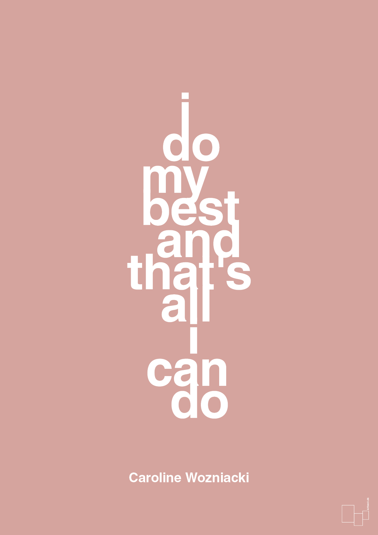 plakat: i do my best and that's all i can do - bubble shell-Tennis-A1two3