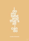 plakat: i do my best and that's all i can do - charismatic-Tennis-A1two3