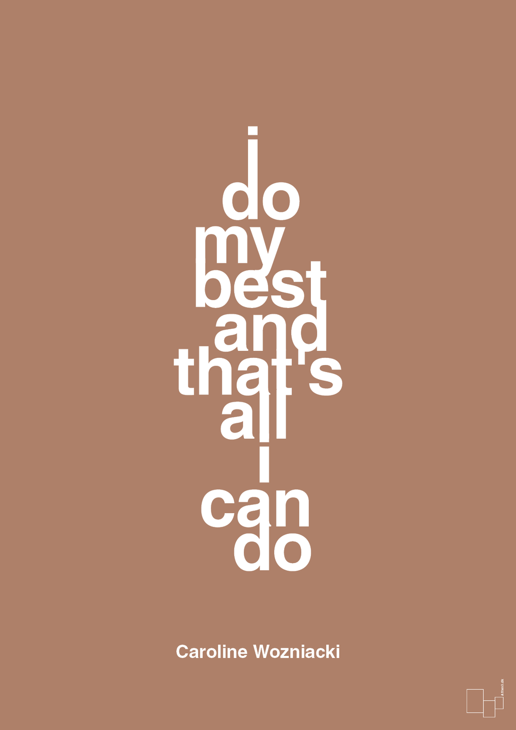 plakat: i do my best and that's all i can do - cider spice-Tennis-A1two3