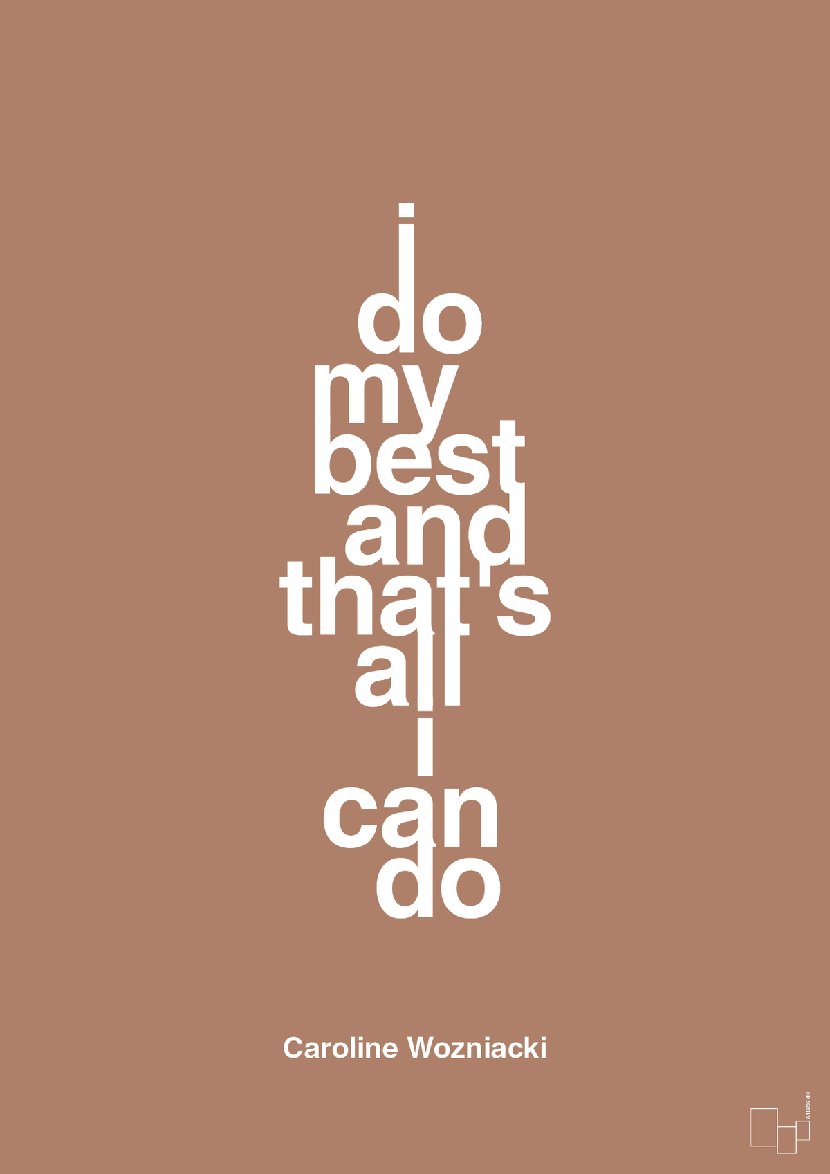 plakat: i do my best and that's all i can do - cider spice-Tennis-A1two3