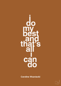 plakat: i do my best and that's all i can do - cognac-Tennis-A1two3