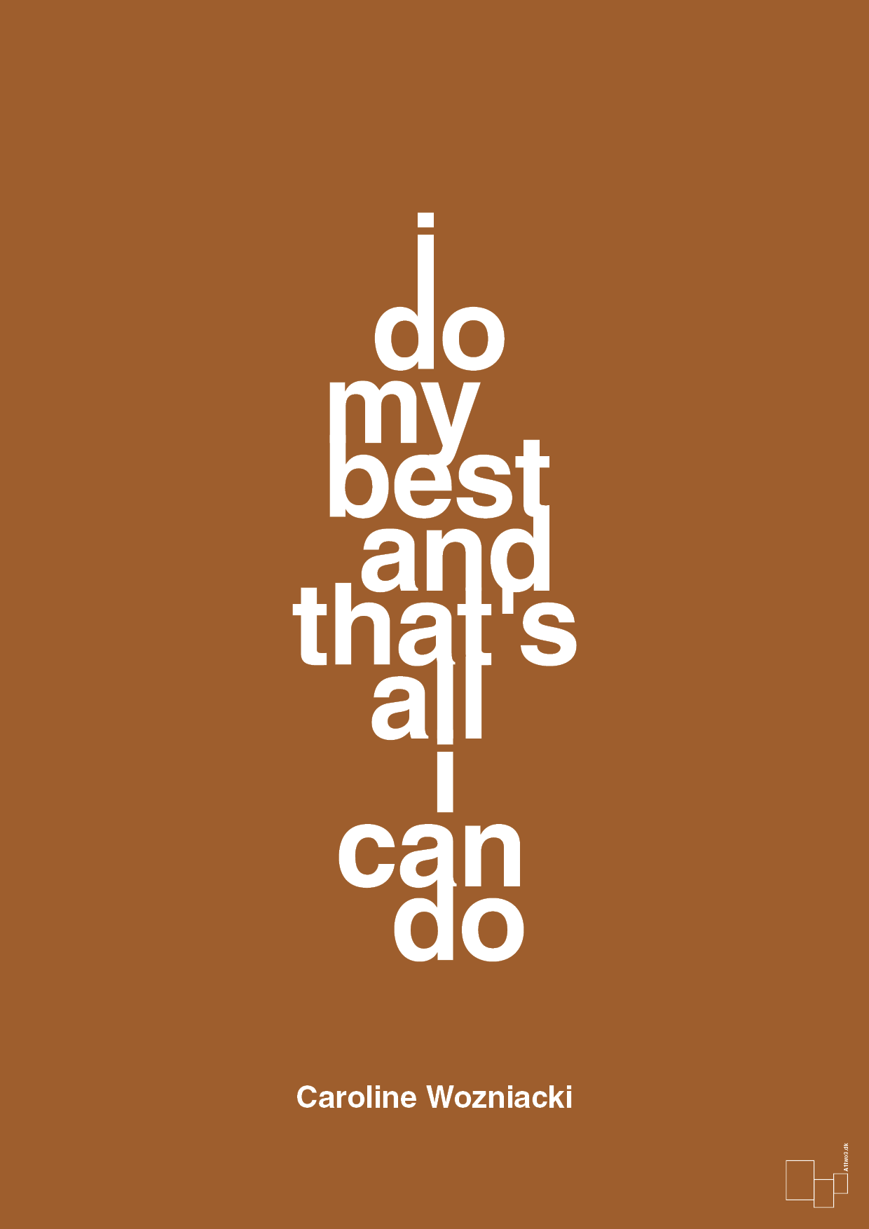 plakat: i do my best and that's all i can do - cognac-Tennis-A1two3