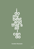 plakat: i do my best and that's all i can do - jade-Tennis-A1two3