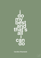 plakat: i do my best and that's all i can do - jade-Tennis-A1two3