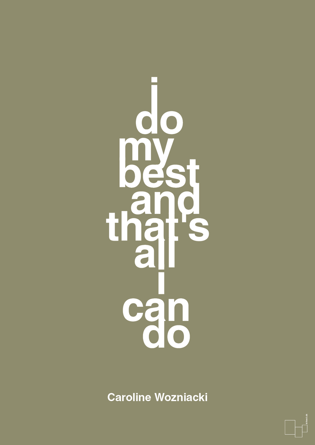 plakat: i do my best and that's all i can do - misty forrest-Tennis-A1two3