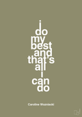 plakat: i do my best and that's all i can do - misty forrest-Tennis-A1two3