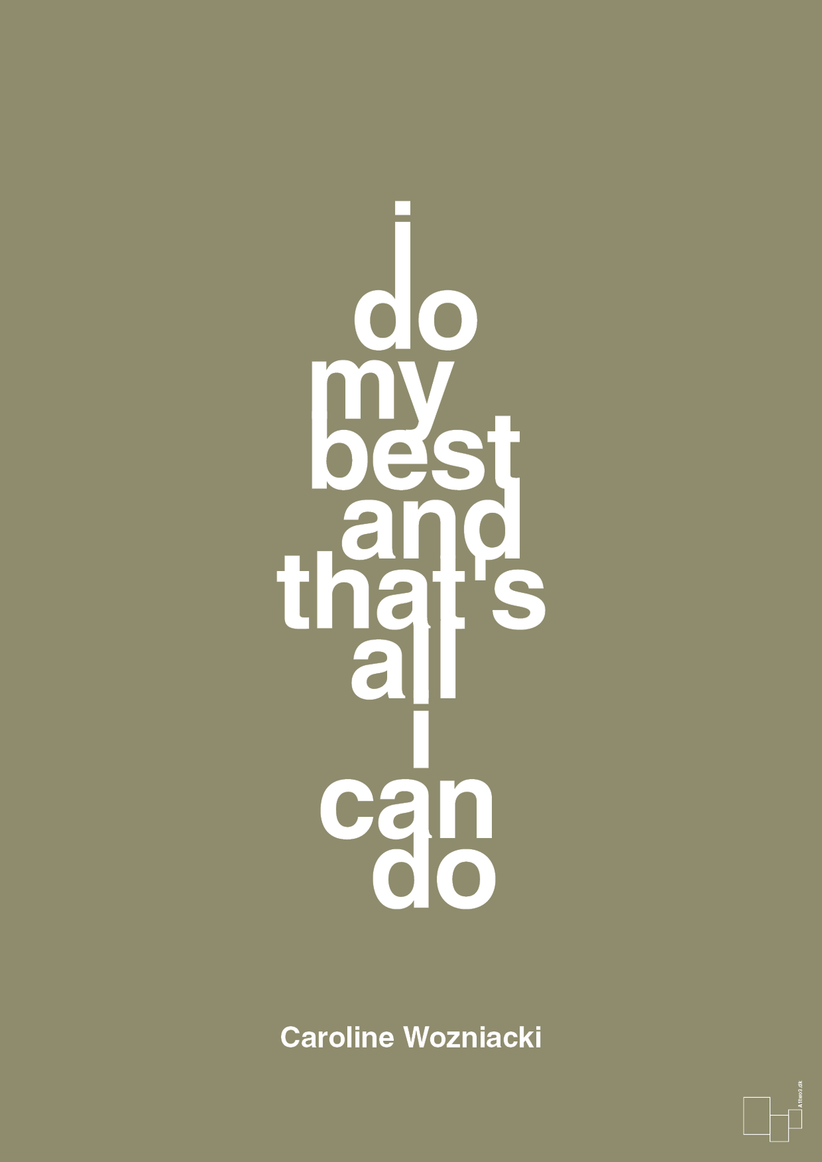 plakat: i do my best and that's all i can do - misty forrest-Tennis-A1two3