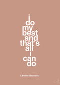 plakat: i do my best and that's all i can do - powder-Tennis-A1two3