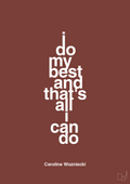 plakat: i do my best and that's all i can do - red pepper-Tennis-A1two3