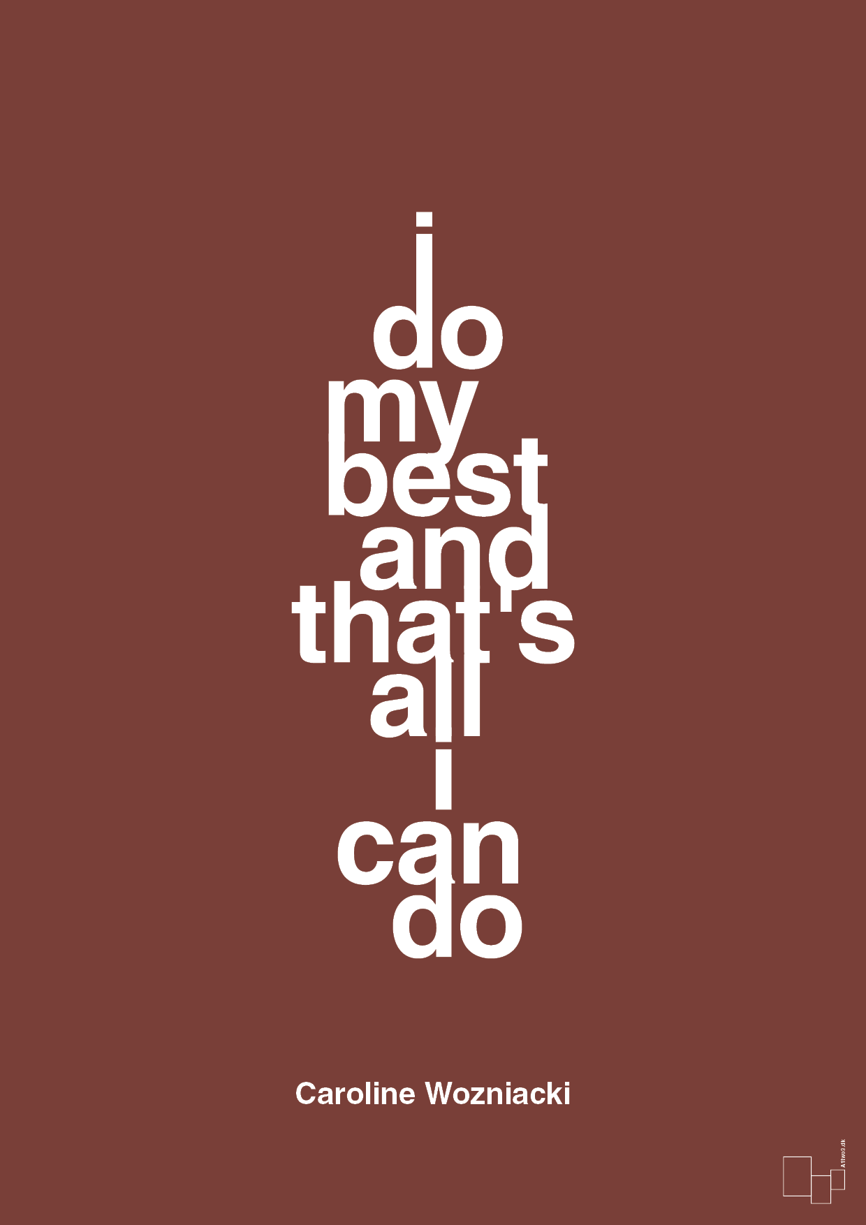 plakat: i do my best and that's all i can do - red pepper-Tennis-A1two3