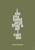 plakat: i do my best and that's all i can do - secret meadow-Tennis-A1two3