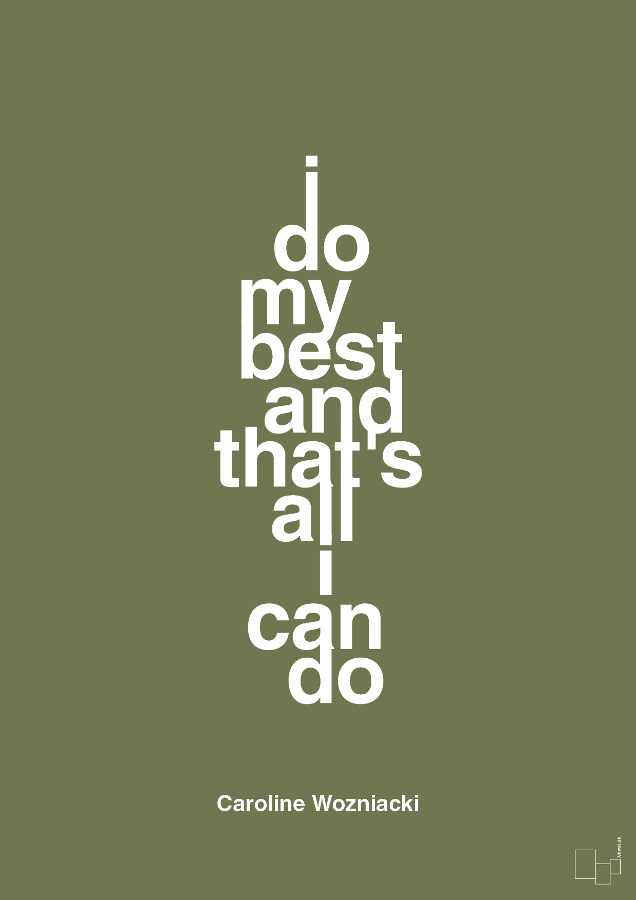 plakat: i do my best and that's all i can do - secret meadow-Tennis-A1two3