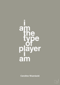 plakat: i am the type of player i am - battleship gray-Tennis-A1two3