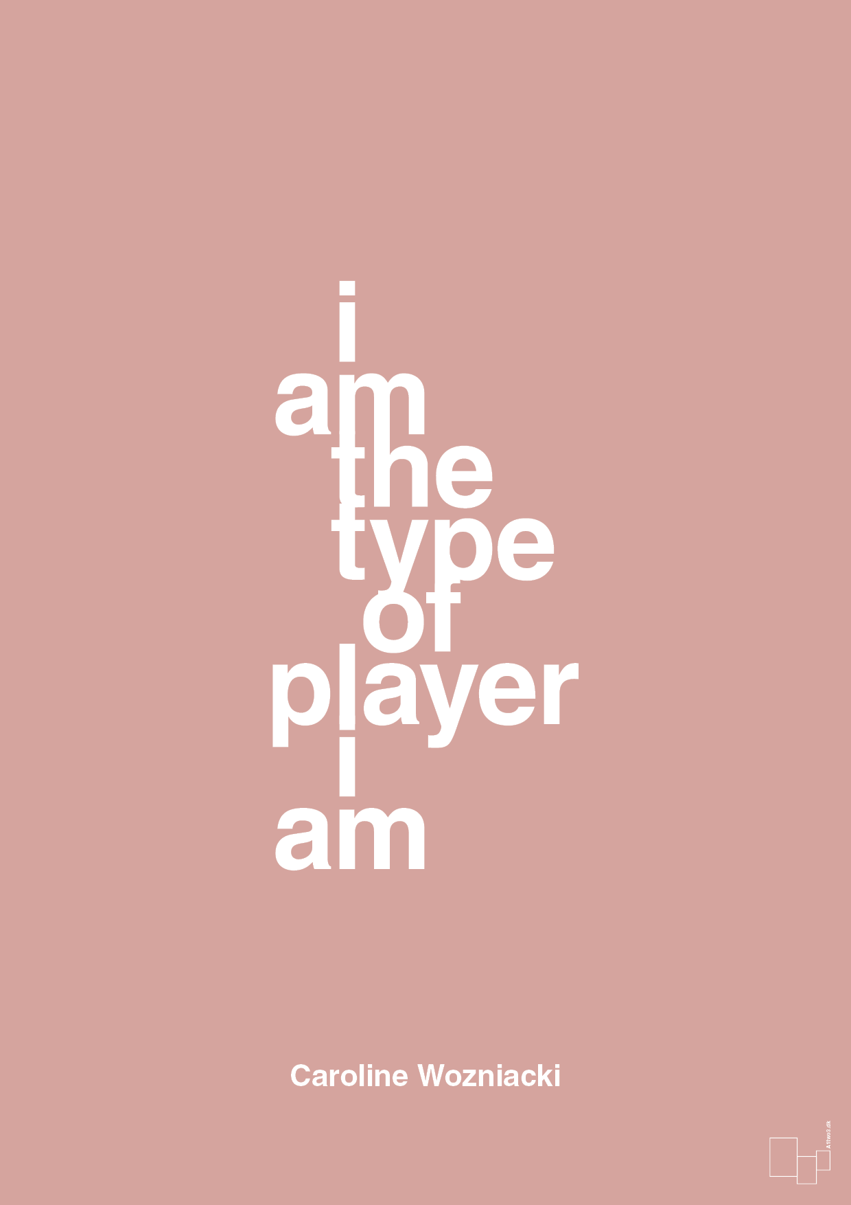 plakat: i am the type of player i am - bubble shell-Tennis-A1two3
