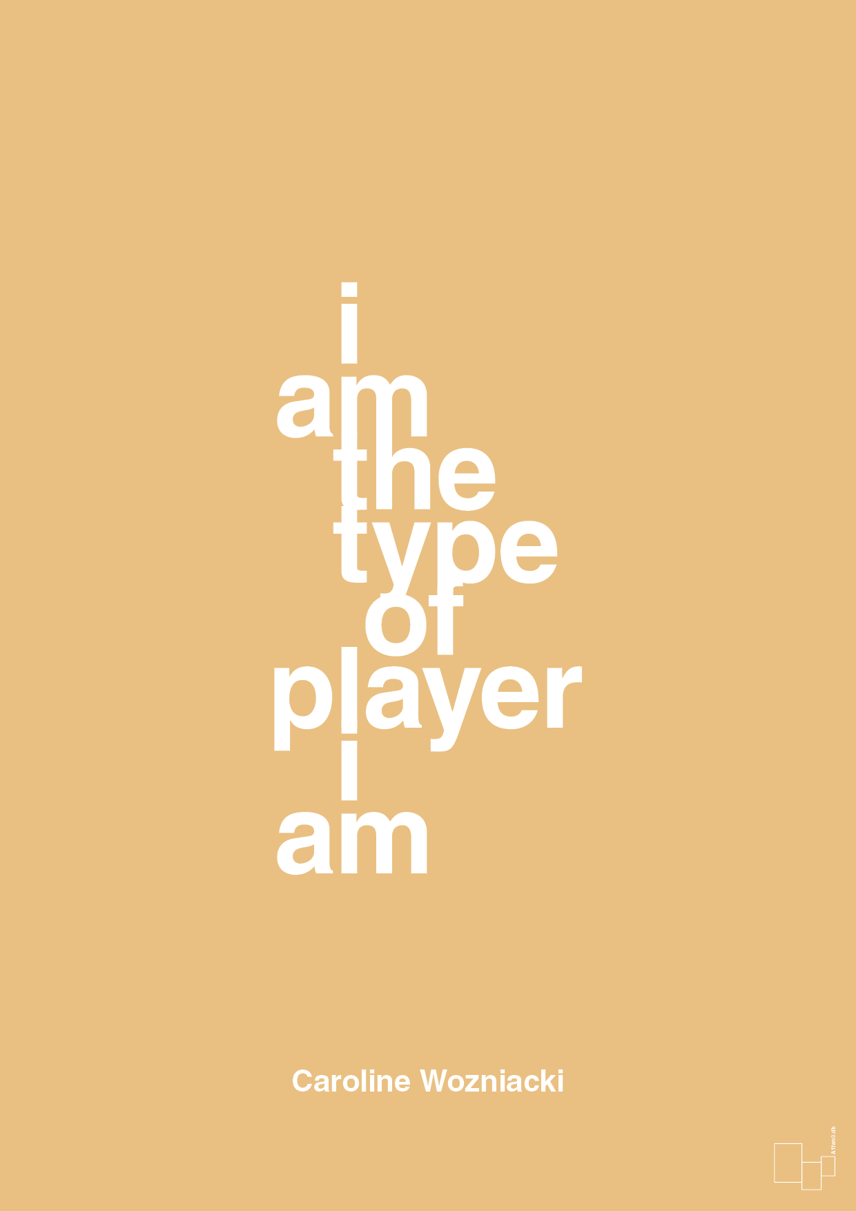 plakat: i am the type of player i am - charismatic-Tennis-A1two3
