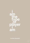 plakat: i am the type of player i am - creamy mushroom-Tennis-A1two3