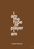 plakat: i am the type of player i am - dark brown-Tennis-A1two3