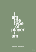 plakat: i am the type of player i am - jade-Tennis-A1two3