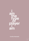 plakat: i am the type of player i am - light rose-Tennis-A1two3