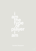 plakat: i am the type of player i am - painters white-Tennis-A1two3