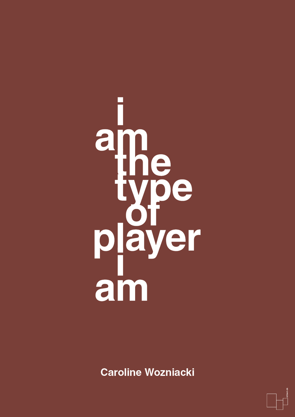 plakat: i am the type of player i am - red pepper-Tennis-A1two3