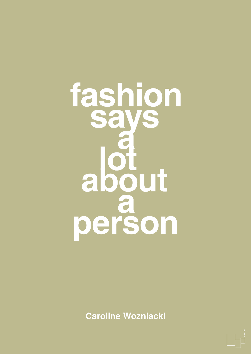 plakat: fashion says a lot about a person - back to nature-Tennis-A1two3