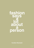 plakat: fashion says a lot about a person - back to nature-Tennis-A1two3