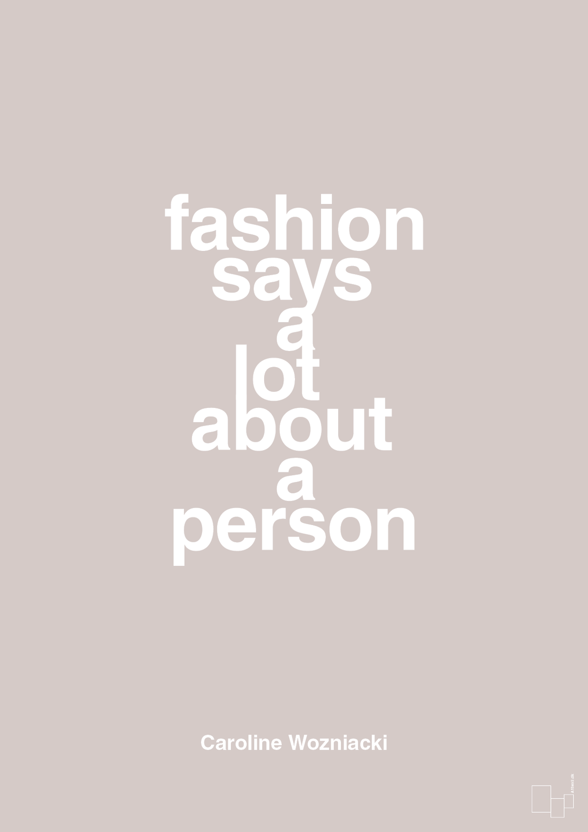plakat: fashion says a lot about a person - broken beige-Tennis-A1two3