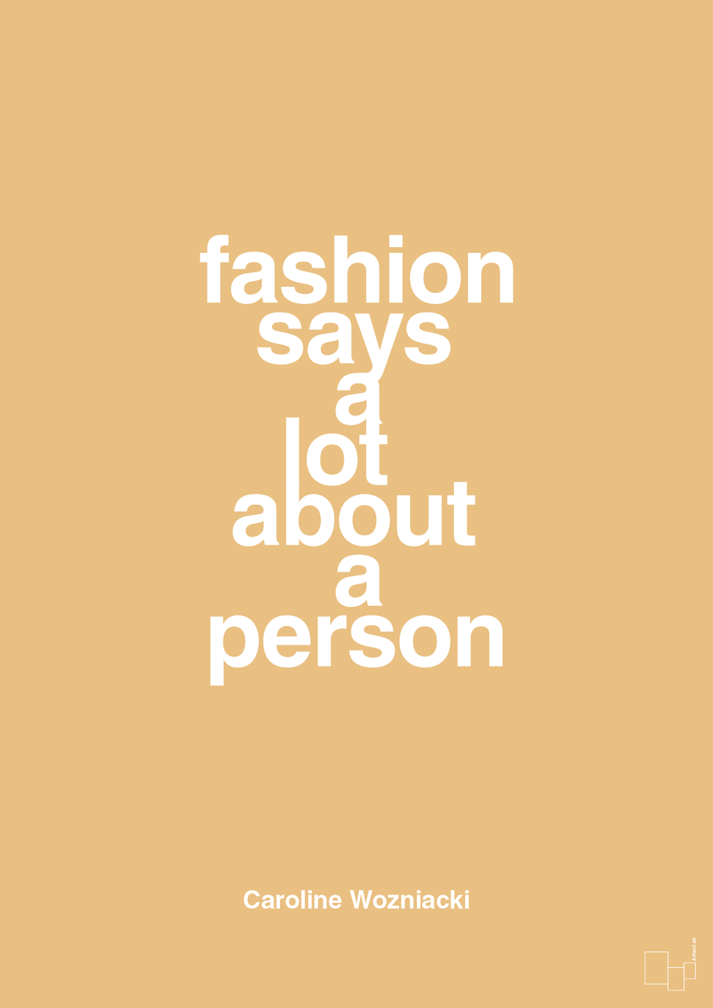 plakat: fashion says a lot about a person - charismatic-Tennis-A1two3