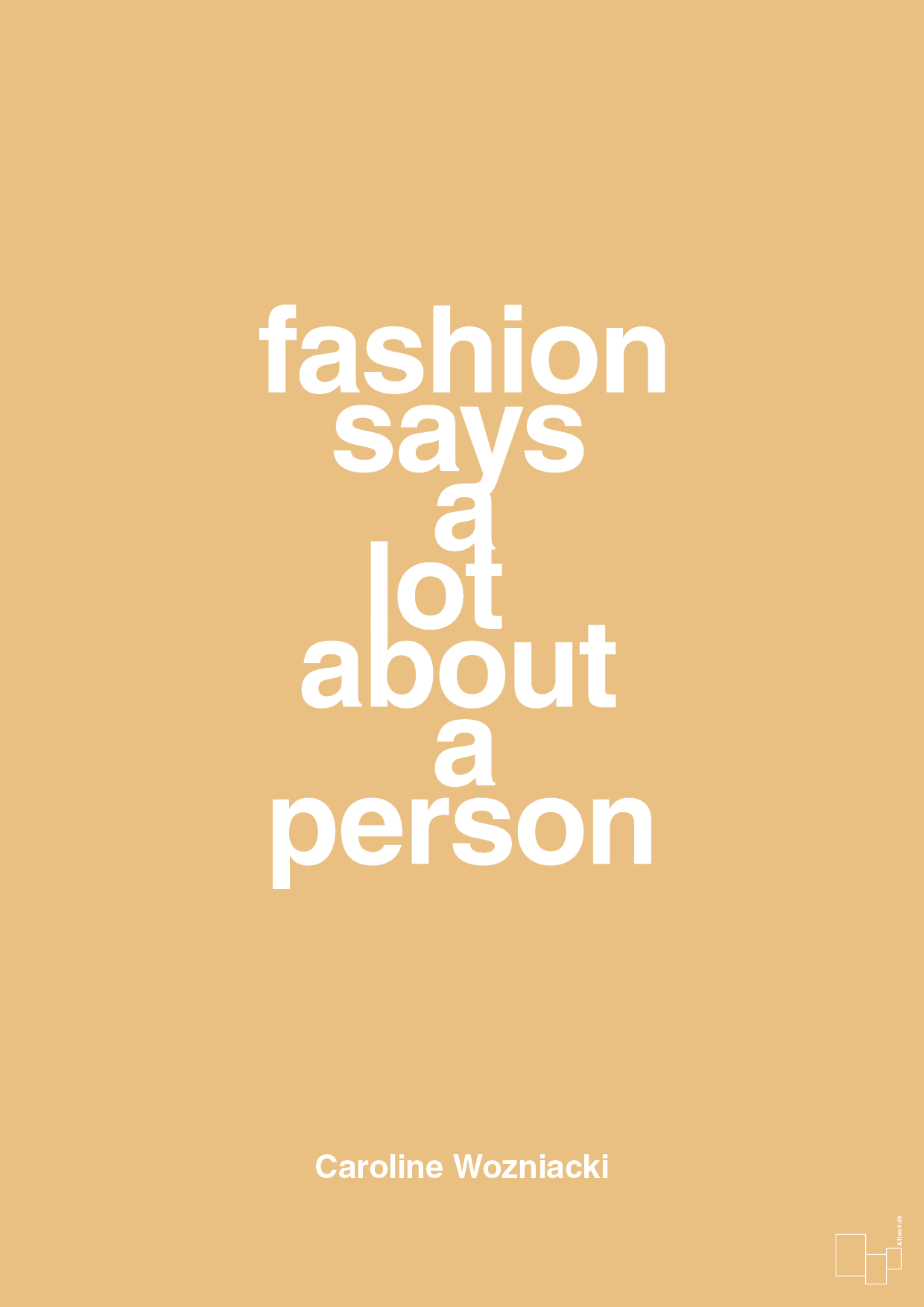 plakat: fashion says a lot about a person - charismatic-Tennis-A1two3