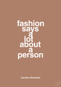 plakat: fashion says a lot about a person - cider spice-Tennis-A1two3