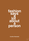 plakat: fashion says a lot about a person - cognac-Tennis-A1two3