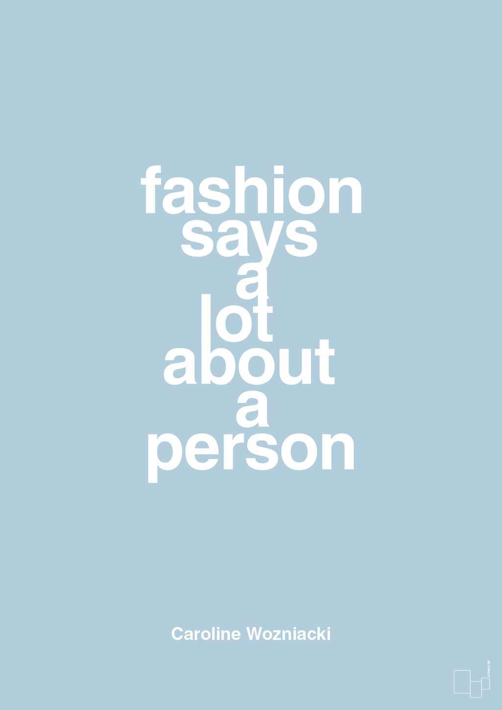 plakat: fashion says a lot about a person - heavenly blue-Tennis-A1two3
