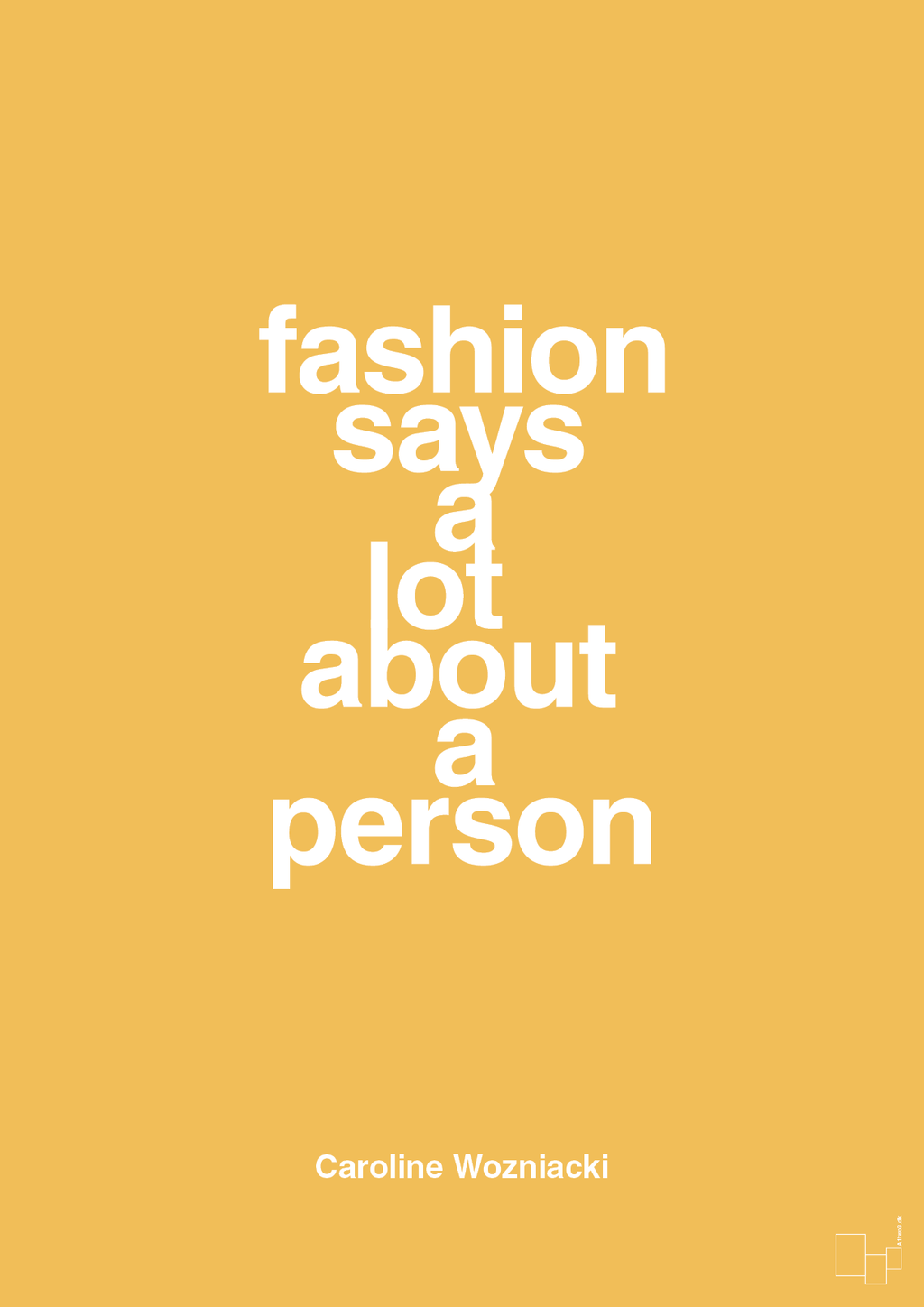 plakat: fashion says a lot about a person - honeycomb-Tennis-A1two3