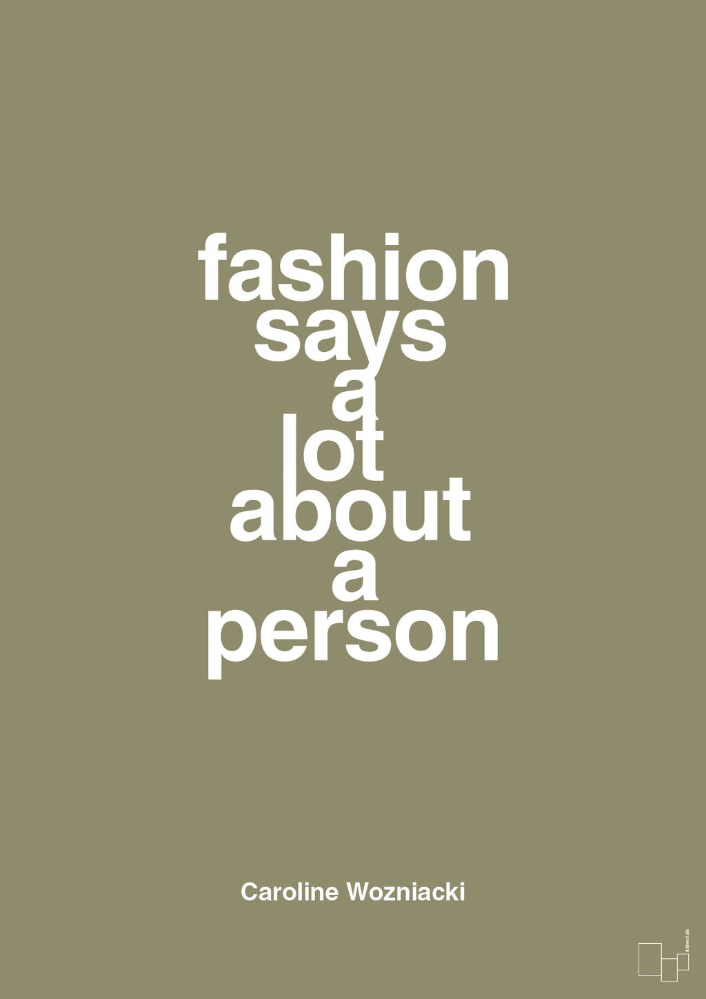 plakat: fashion says a lot about a person - misty forrest-Tennis-A1two3
