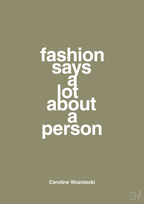 plakat: fashion says a lot about a person - misty forrest-Tennis-A1two3