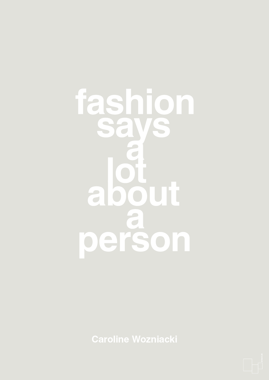 plakat: fashion says a lot about a person - painters white-Tennis-A1two3