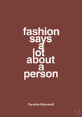 plakat: fashion says a lot about a person - red pepper-Tennis-A1two3