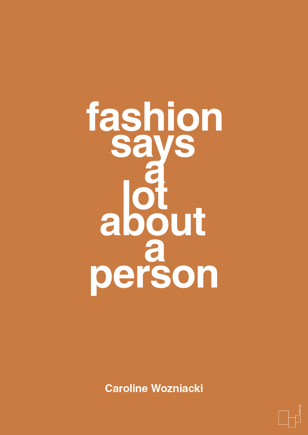 plakat: fashion says a lot about a person - rumba orange-Tennis-A1two3