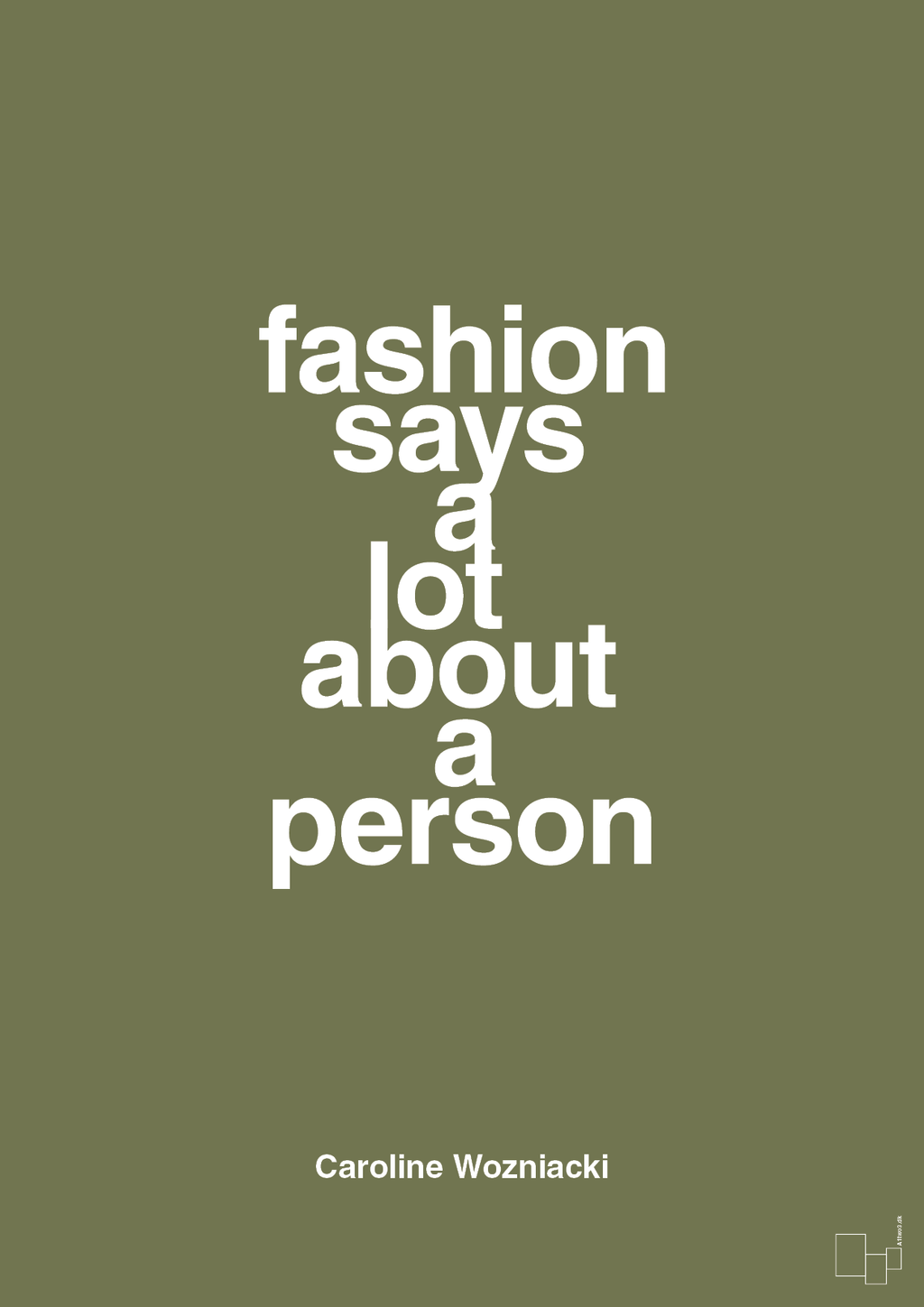 plakat: fashion says a lot about a person - secret meadow-Tennis-A1two3